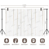 LB0049 White Planks Backdrop